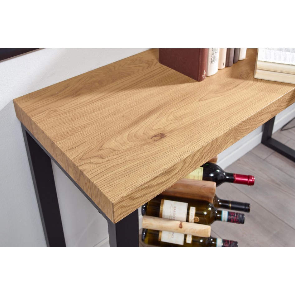 Mesa Consola Roble 120x39x75,5 cm