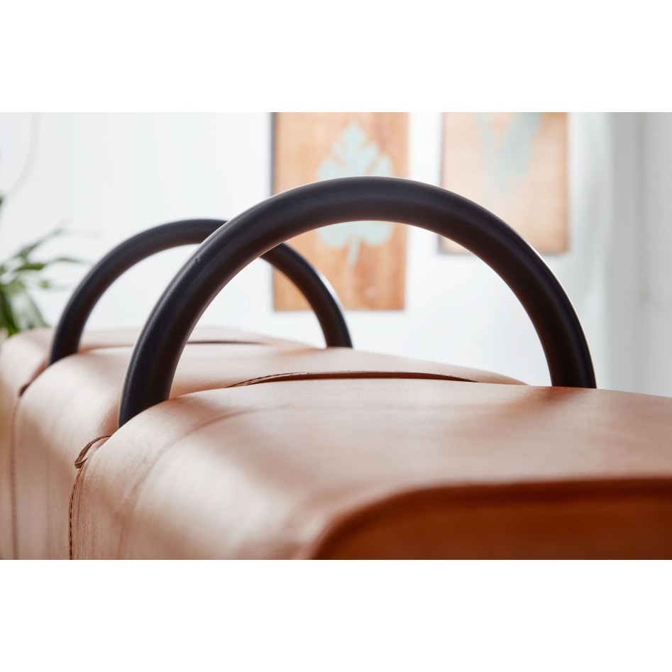 Banco de Cuero 133x60,5x34 cm