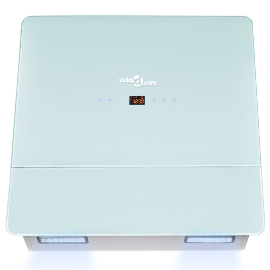 Campana extractora cristal templado blanco 600