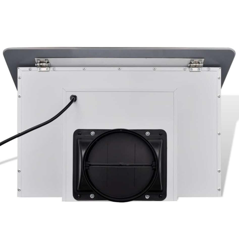 Campana extractora cristal templado blanco 600