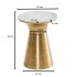 Mesa Auxiliar Moderna Redonda 35x35x45 cm 