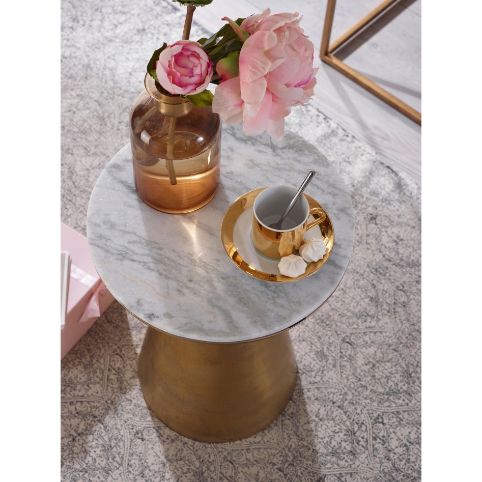 Mesa Auxiliar Moderna Redonda 35x35x45 cm