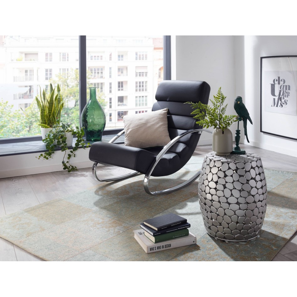 Mesa Auxiliar Moderna Redonda 40x40x46 cm