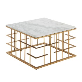 Mesa de Centro Cuadrado Blanco 55x55x35 cm