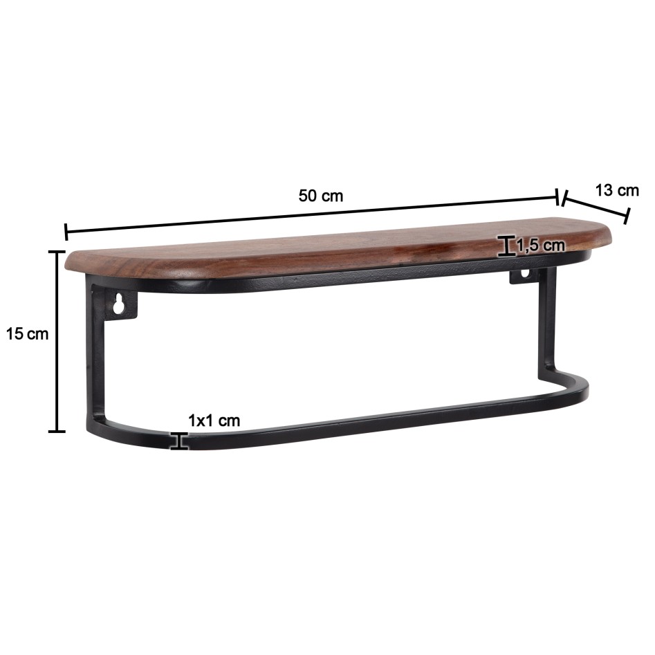 Estante de pared 50x15x13 cm 