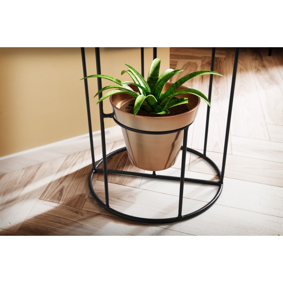 Soporte para Flores Metal Dorado / Negro 40x109x40 cm 