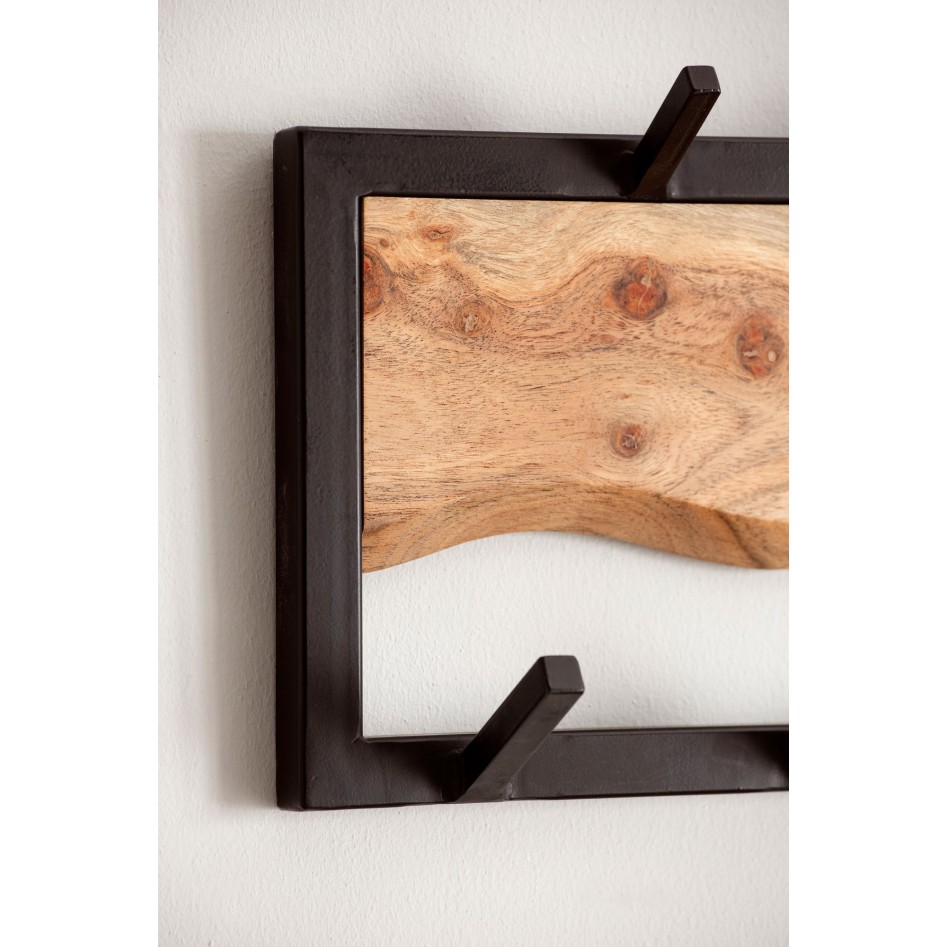 Perchero de pared 80x20x8 cm 