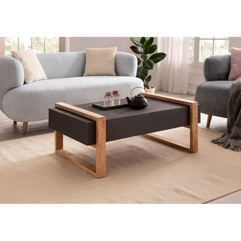 Mesa de Centro Moderna Rectangular 105x66x40 cm