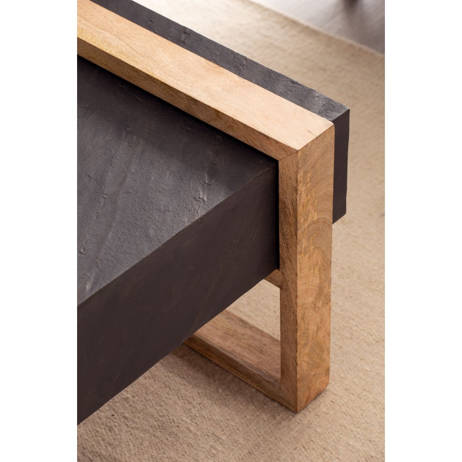 Mesa de Centro Moderna Rectangular 105x66x40 cm