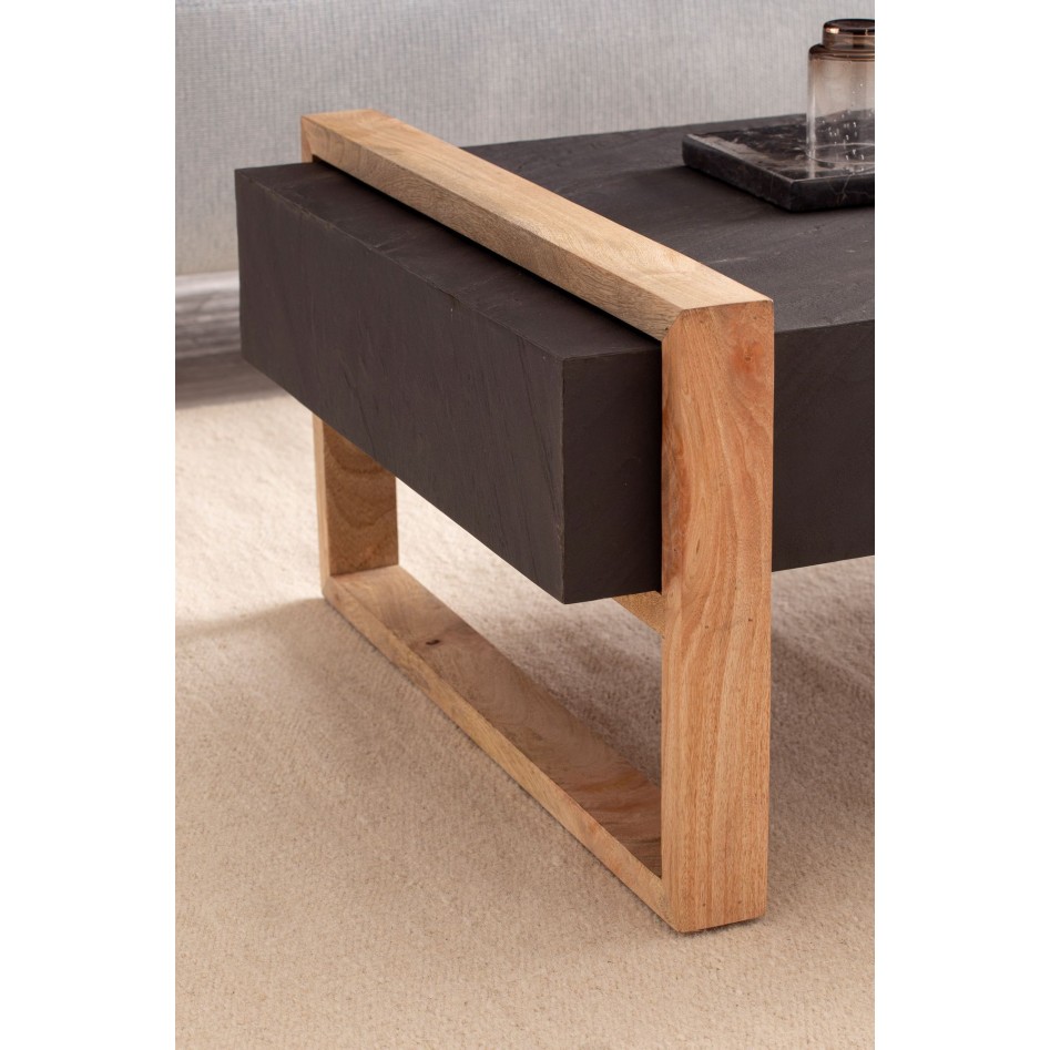 Mesa de Centro Moderna Rectangular 105x66x40 cm