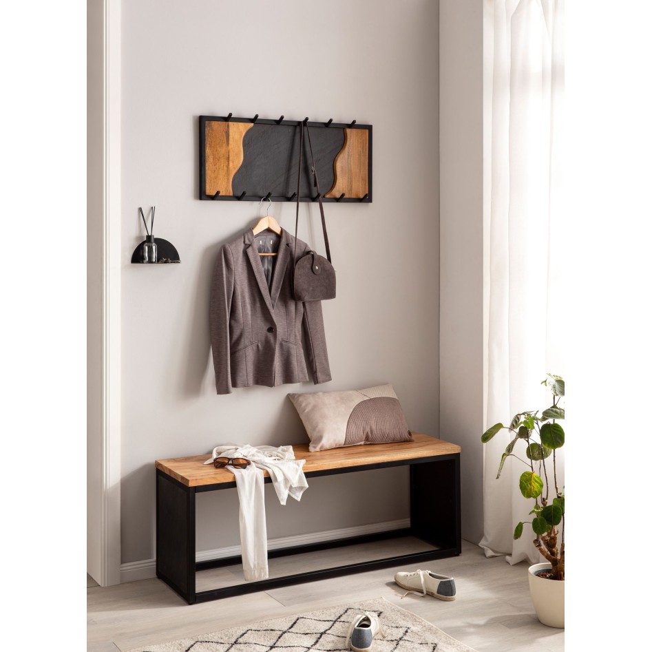 Perchero de pared 80x36x6 cm