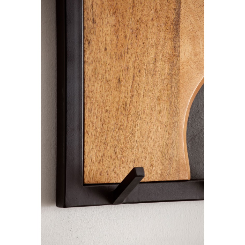 Perchero de pared 80x36x6 cm