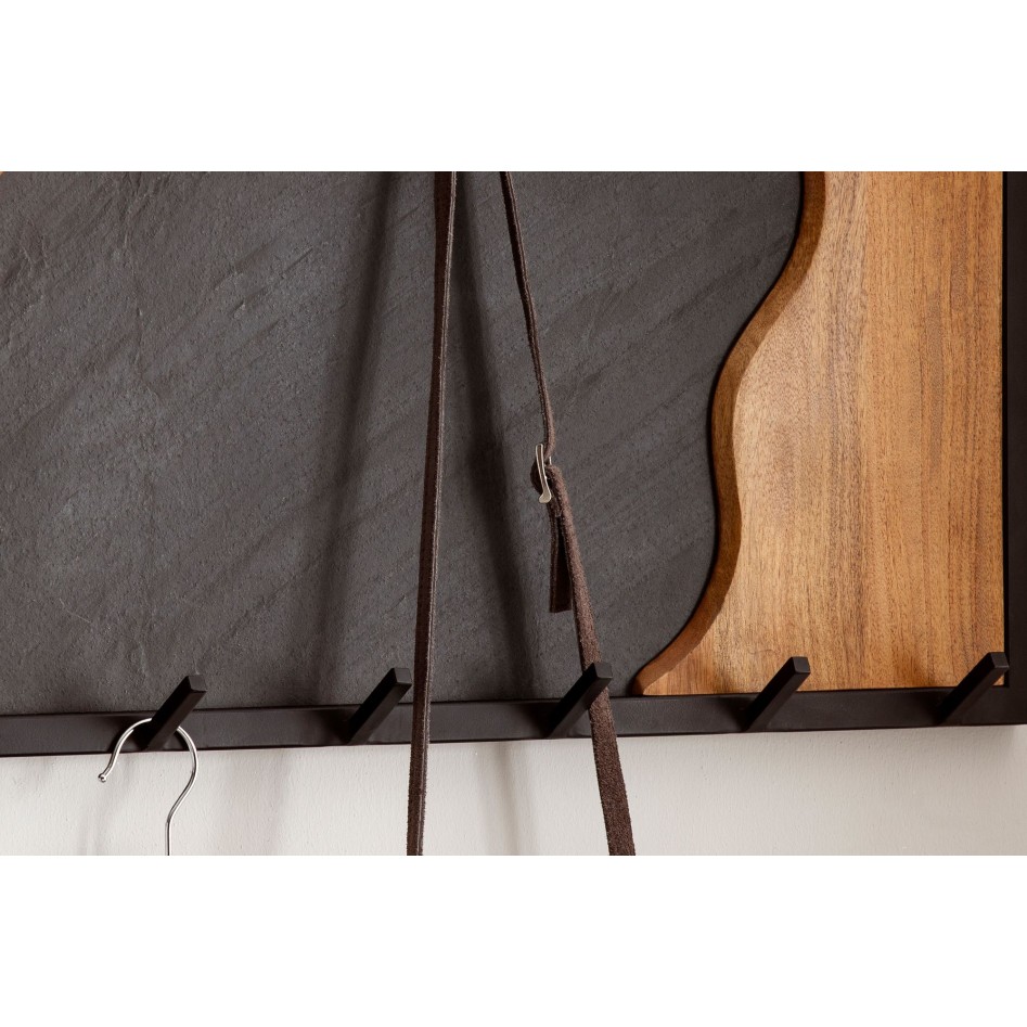 Perchero de pared 80x36x6 cm