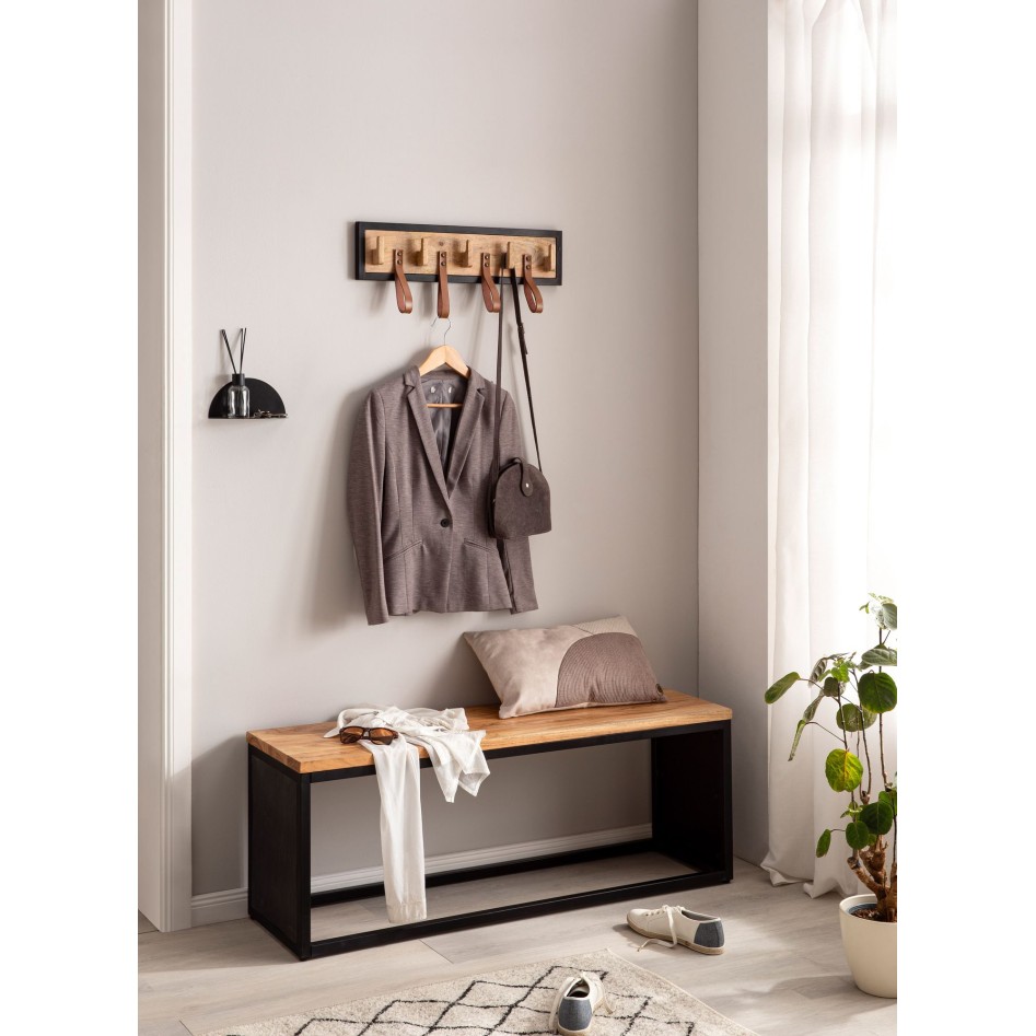 Perchero de pared 60x15x6 cm