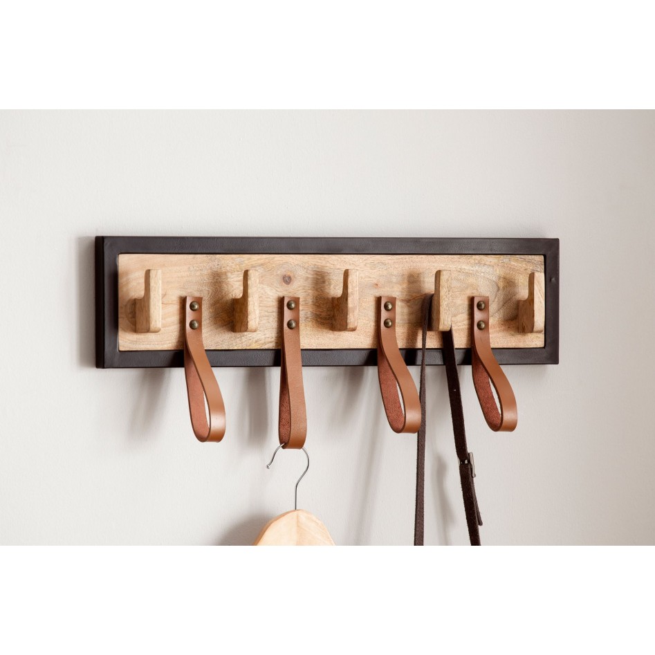 Perchero de pared 60x15x6 cm