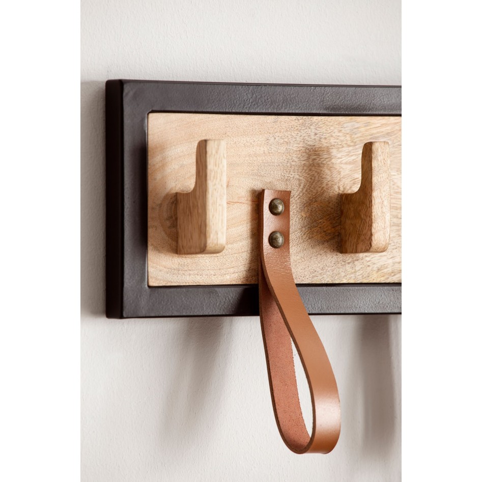 Perchero de pared 60x15x6 cm