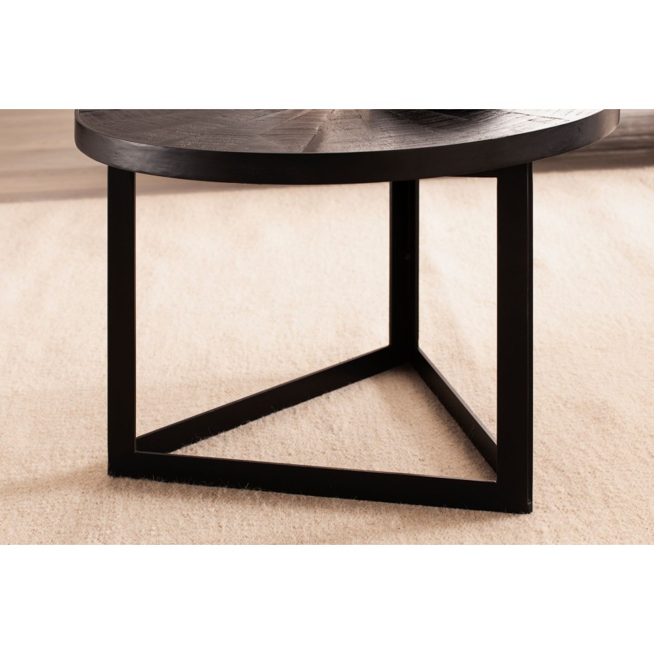 Mesa de Centro Moderna Redonda 58x58x40 cm