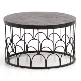 Mesa de Centro Moderna Redonda 60x60x36 cm