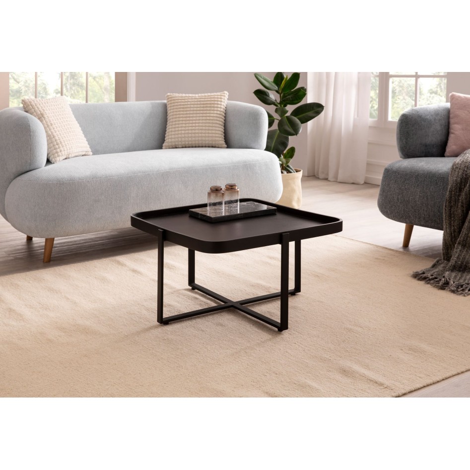 Mesa de Centro Moderna Cuadrada 65x65x35 cm