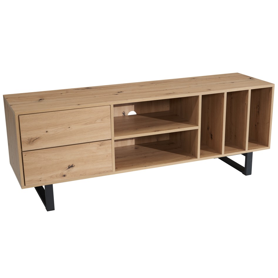 Mueble bajo para TV de roble decorativo 150x55x40 cm