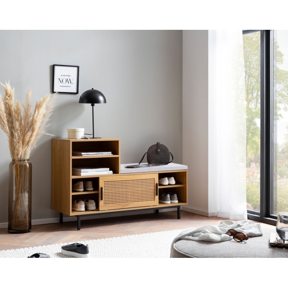  Zapatero con Asiento 120x75,5x40 cm 