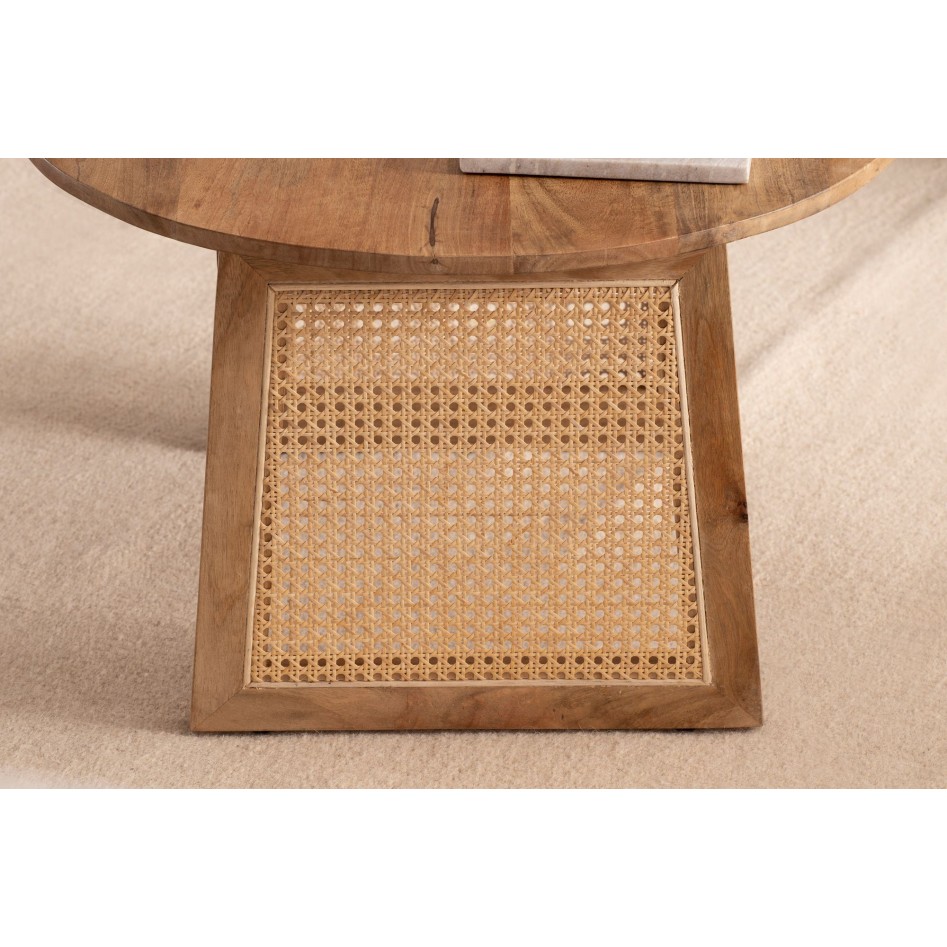 Mesa de Centro Moderna Redonda 65x65x40 cm