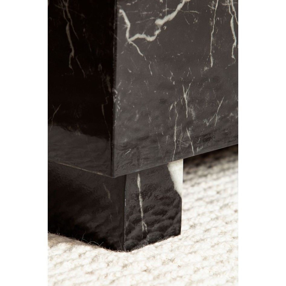 Mesa de Centro  60x60x35 cm Negro Brillo