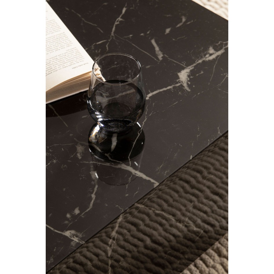 Mesa de Centro  60x60x35 cm Negro Brillo