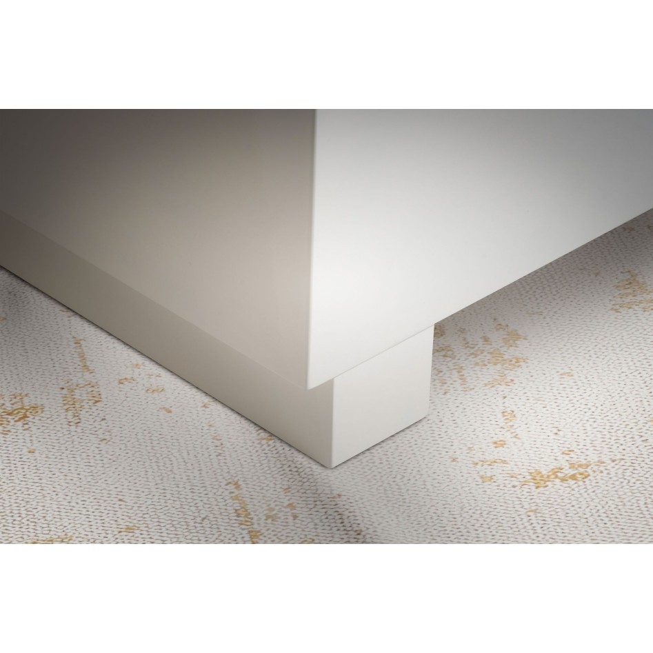 Mesa de Centro 60x60x35 cm Blanco Brillo