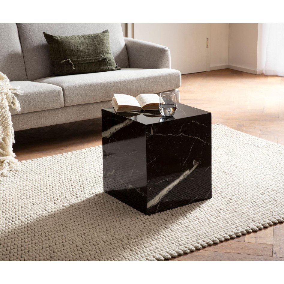 Mesa de Centro 40x40x45 cm Negro Brillo