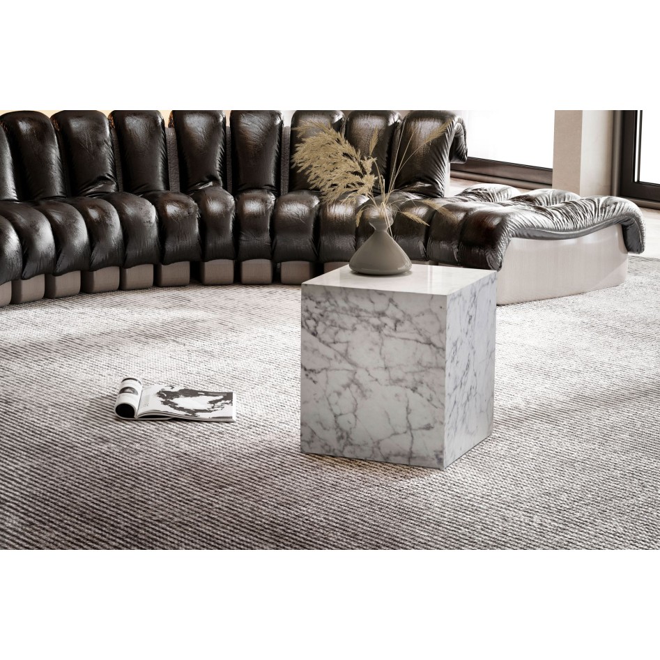 Mesa de Centro 40x40x45 cm Blanco Brillo