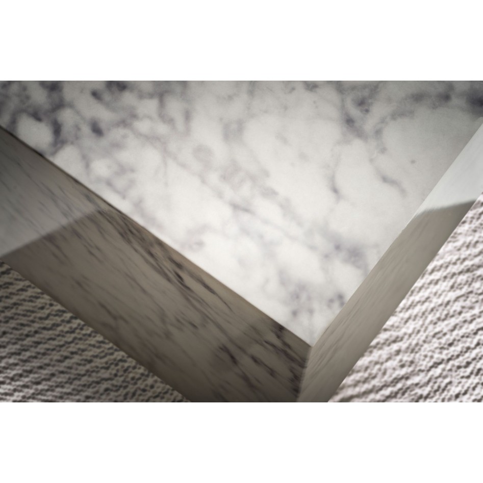 Mesa de Centro 40x40x45 cm Blanco Brillo