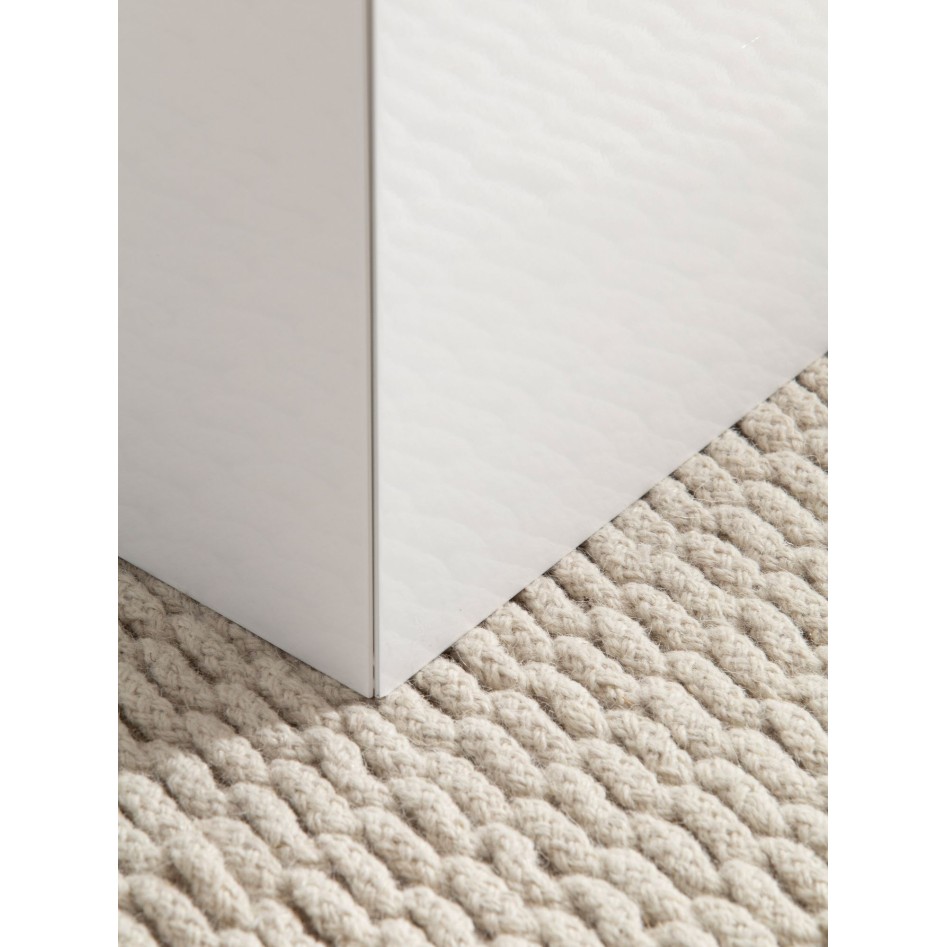 Juego de Mesas Auxiliares de 2 Piezas  Blanca Brillo