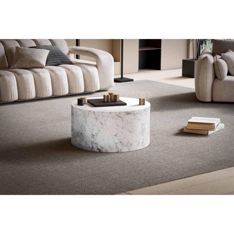 Mesa de Centro 60x60x30 cm Blanco Brillo