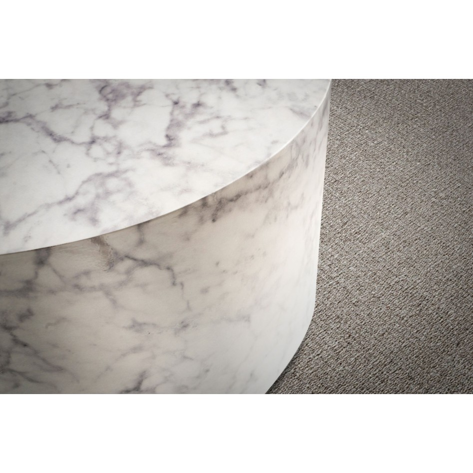 Mesa de Centro 60x60x30 cm Blanco Brillo