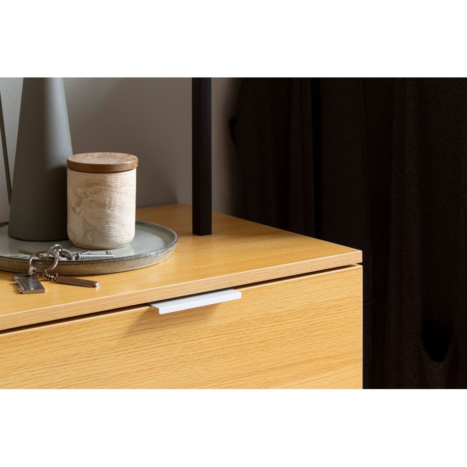 Perchero de roble 145x136x40 cm 