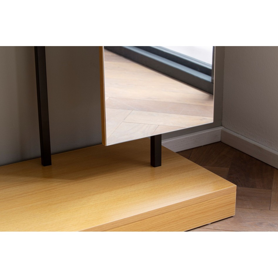 Perchero de roble 145x138x40,5 cm 