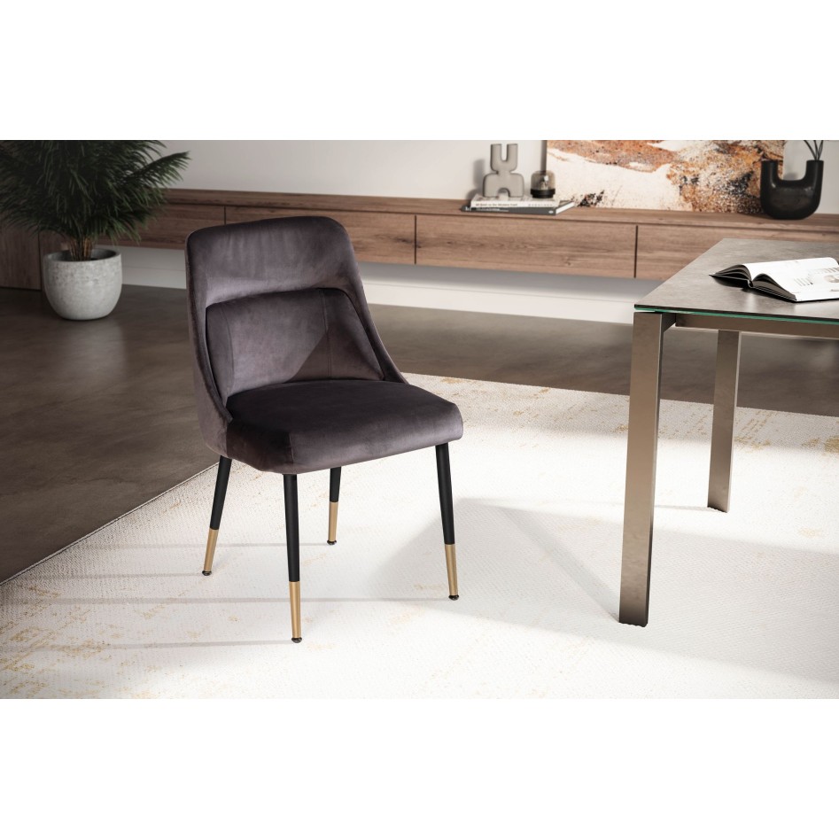 Silla de comedor Gris