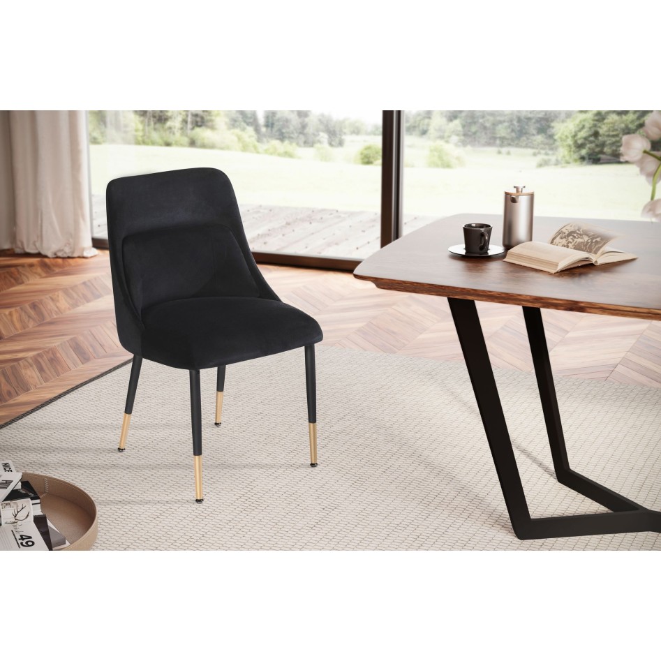 Silla de comedor Negro