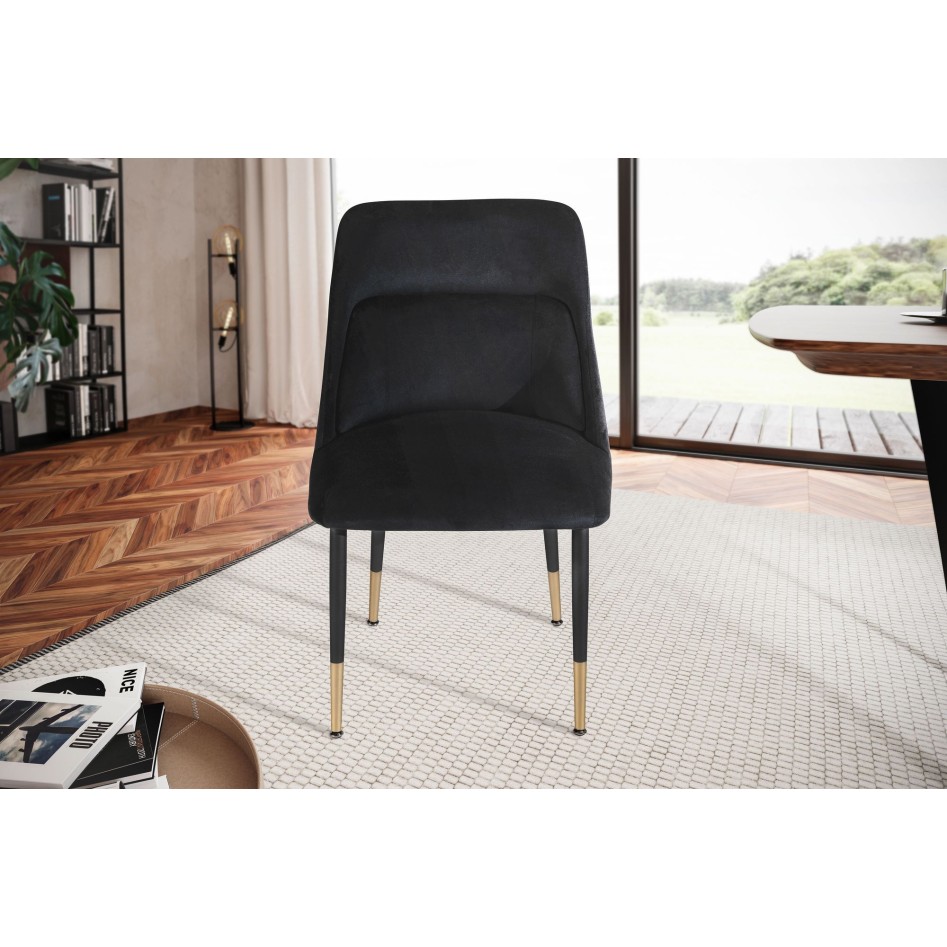 Silla de comedor Negro