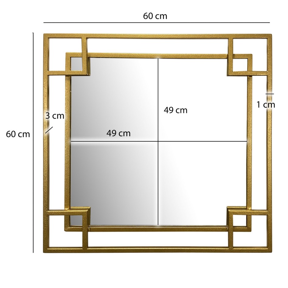 Espejo de pared 60x60 cm