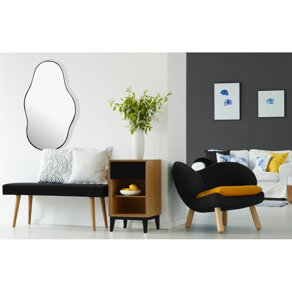 Espejo de pared asimétrico 40x80 cm