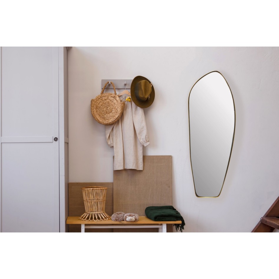 Espejo de pared asimérico 33x90 cm