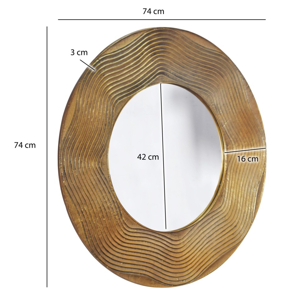 Espejo de pared 74 cm