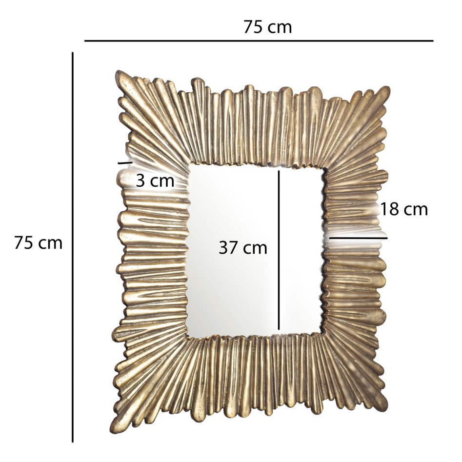 Espejo de pared 75x75 cm