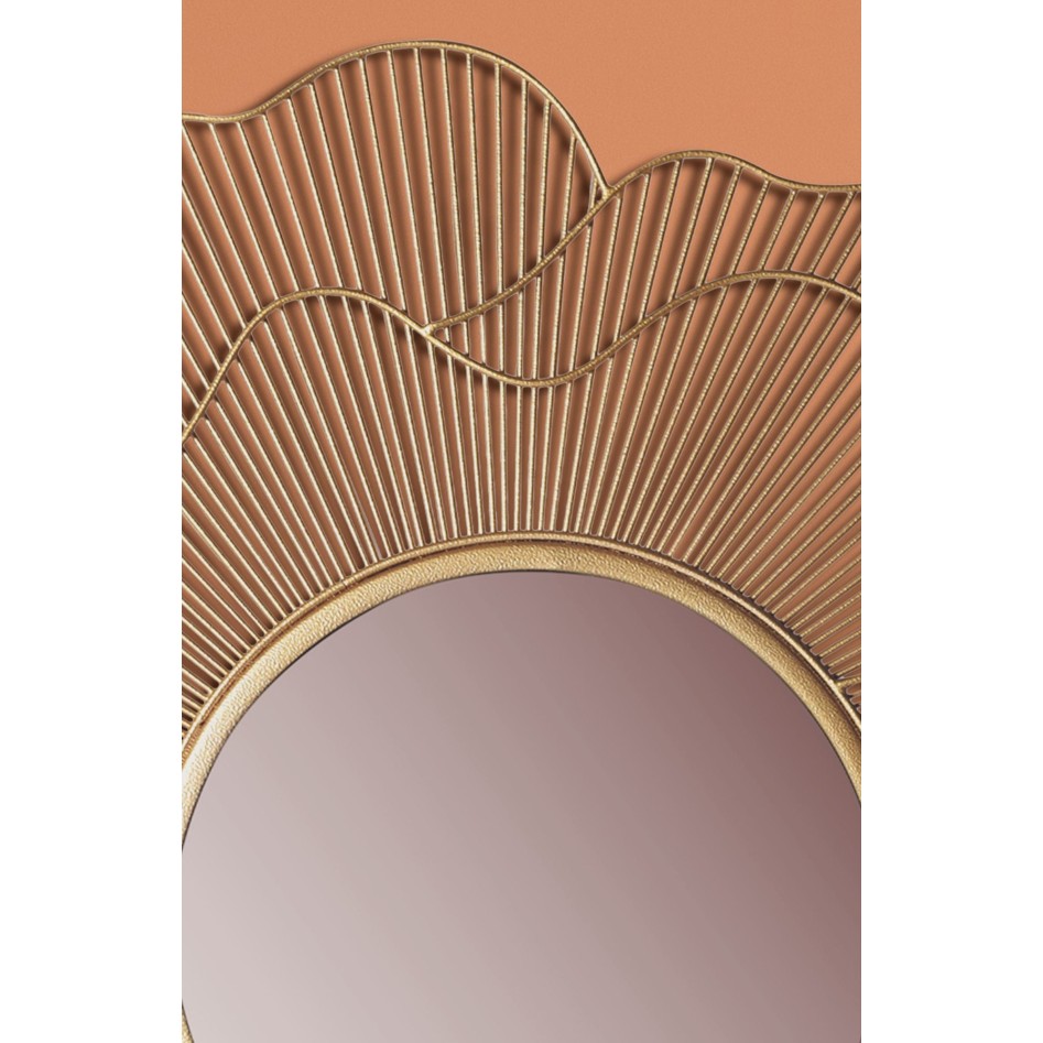 Espejo de pared rosa 77 cm