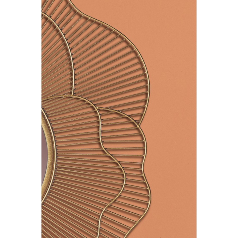 Espejo de pared rosa 77 cm