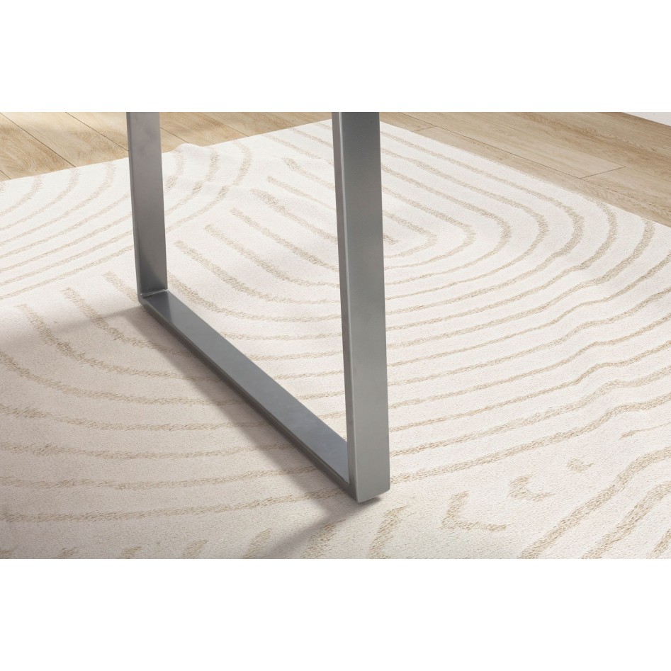 Escritorio de madera maciza de acacia/metal 120x60x76 cm 