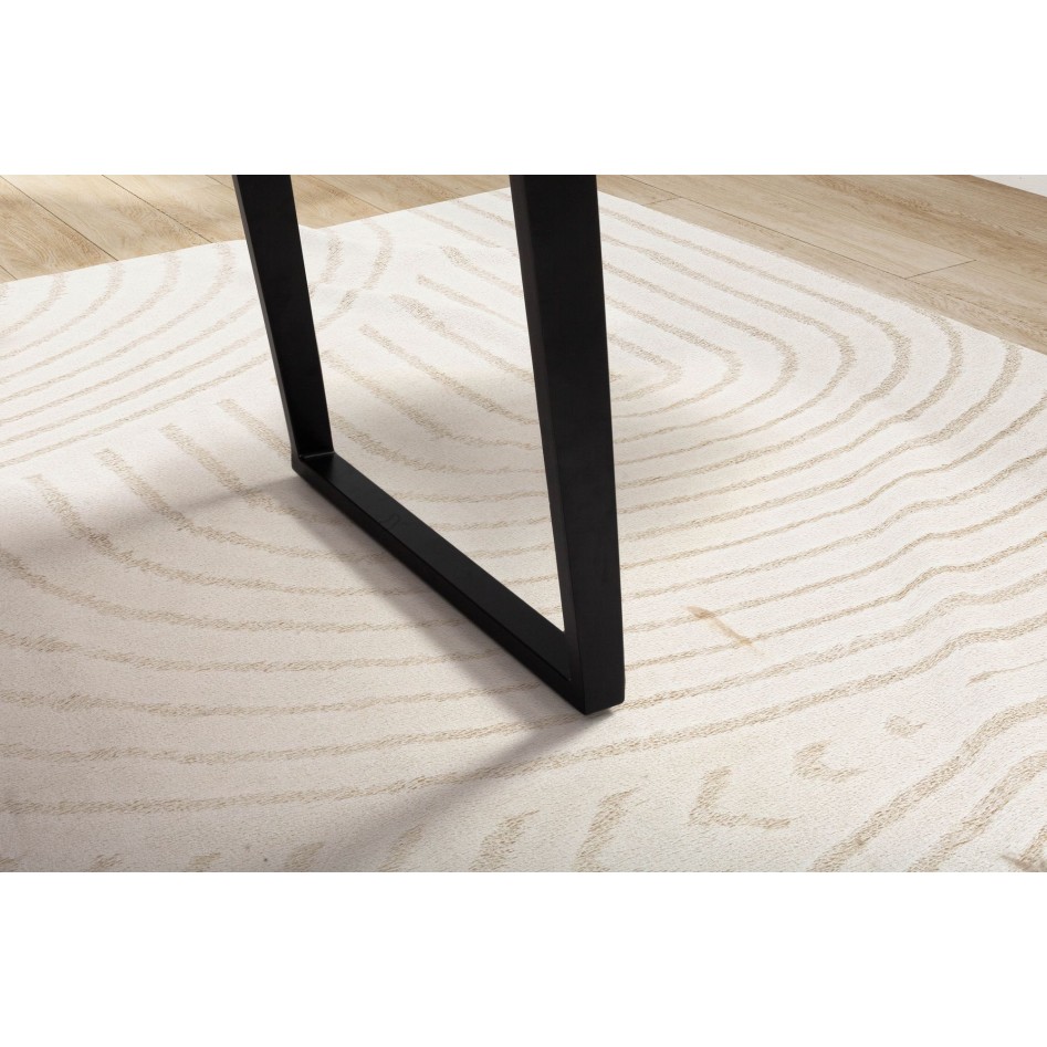 Escritorio de madera maciza de acacia / metal 120x60x76 cm 