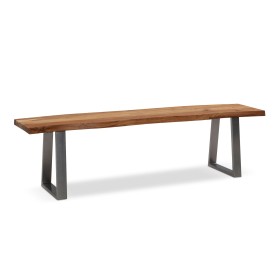 Banco de comedor 160x40x45,5 cm madera maciza de acacia / metal